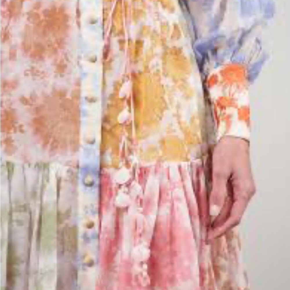 Zimmermann Postcard Lantern Mini Dress - Picture 3 of 10